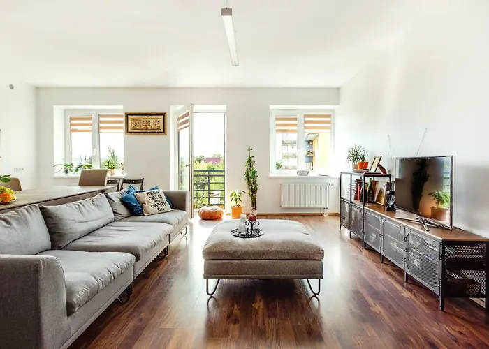 #invilnius - Spacious & Bright 1bdr Shopping District Lägenhet Vilnius